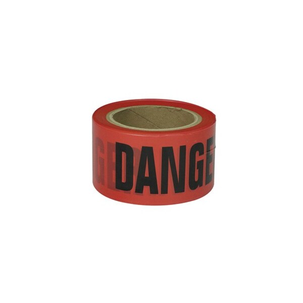 Presco Barricade Tape, Gauge 2 Mil, Danger Do Not Enter, Red - B3102R10