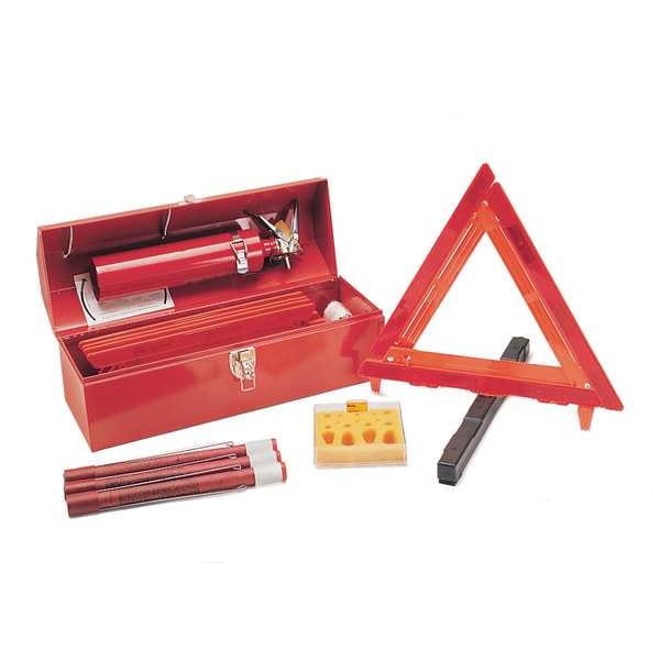 Cortina Safety Products Roadside Emergency Kit/Triangle, 8 Piece - 95-04-004