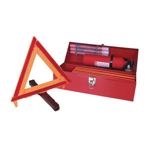 Cortina Safety Products Roadside Emergency Kit/Triangle, 8 Piece - 95-04-004