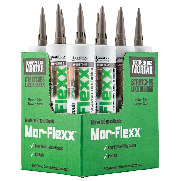 Mor-Flexx 10.50 Oz. Sashco Ironstone Flexible Sealant, 12PK - 15030