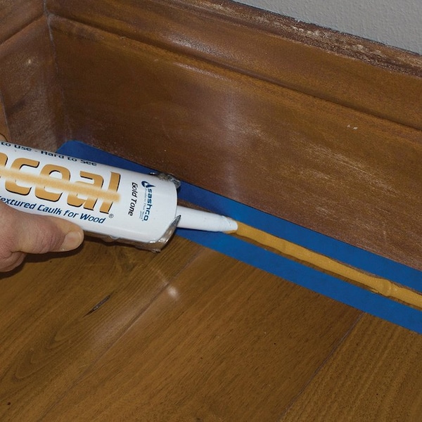 Conceal 10.5 Oz Sashco Grizzly Brown Water-Based Textured Caulk, 12PK - 46090