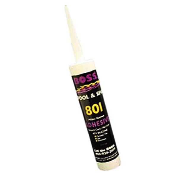 Accumetric 80101 Boss 10.3 Oz. White Silicone Adhesive Cartridge - AC59949