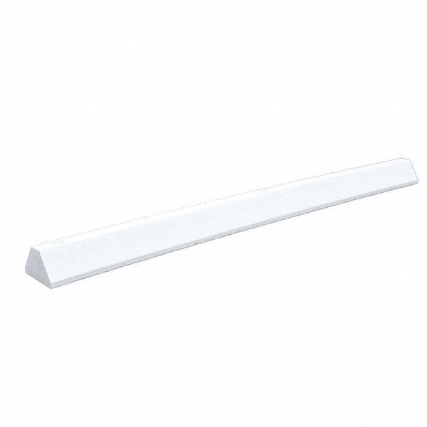 Plastics R Unique Parking Block, Stndr, 6 ft., White, Spikes - S6PBWTRUE-SPIKES
