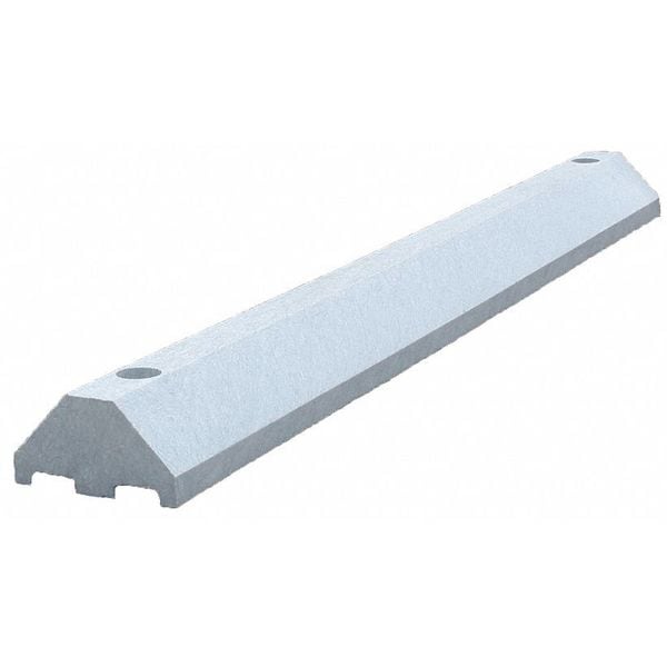 Plastics R Unique Parking Blocks, 3 in Height, 4 ft Length, Ultra Gray - ULTRA3648PBG-LAGS