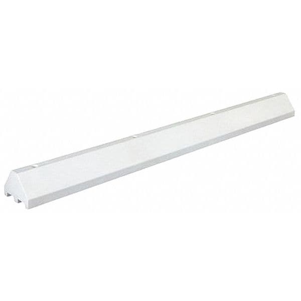 Plastics R Unique Truck Parking Block, White, 8 ft., Spikes - 71096TBW-SPIKES