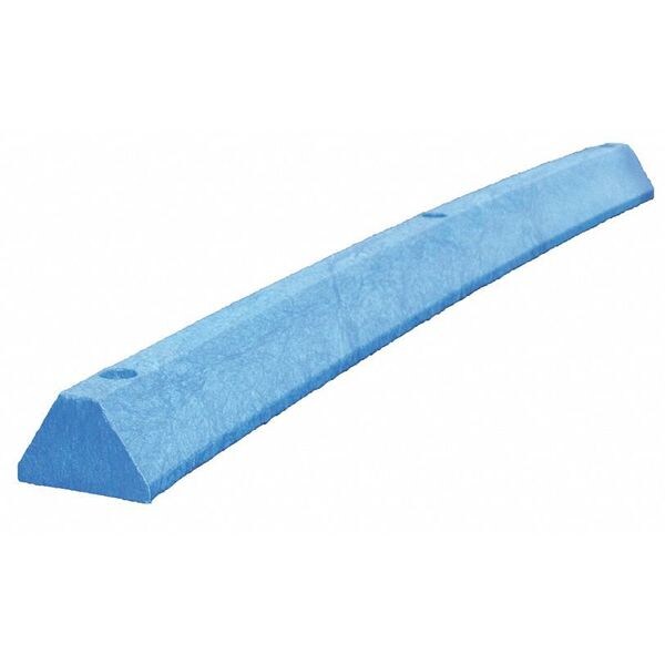 Plastics R Unique Parking Block, Standard, 6 ft., Blue, Spikes - S6PBBLTRUE-SPIKES