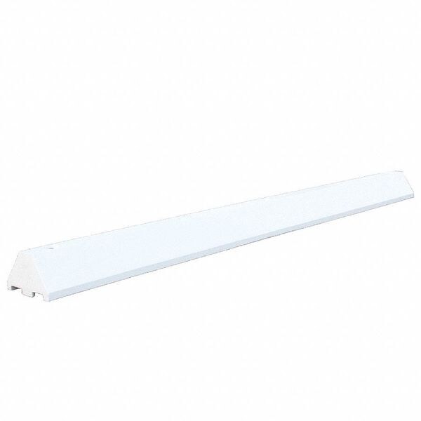 Plastics R Unique Parking Blocks, 4 in Height, 6 ft Length, Ultra White - ULTRA4672PBW-LAGS