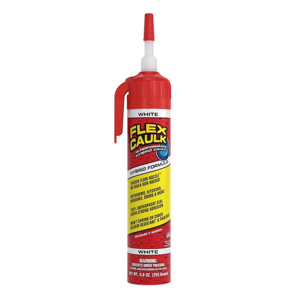Flex Seal Flex Caulk White Polymer Advanced Hybrid Polymer Caulk 9 fl. oz. - CFSWHTR675