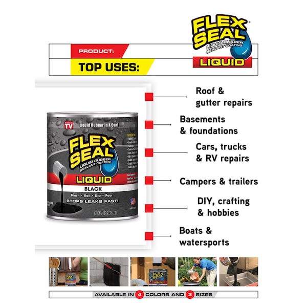 Flex Seal Flex Seal Family of Products Flex Seal Gray Liquid Rubber Sealant Coating 16 oz - LFSGRYR16