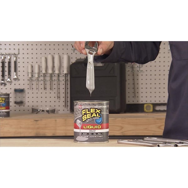 Flex Seal Flex Seal Family of Products Flex Seal Gray Liquid Rubber Sealant Coating 16 oz - LFSGRYR16