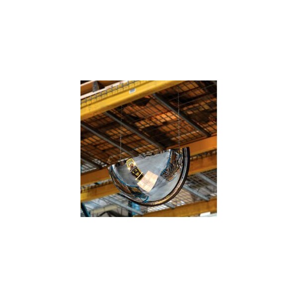 Vision Metalizers Half Dome Acrylic Mirror Indoor 18 Dia. 180 Degree Viewing Angle - DPB 1812