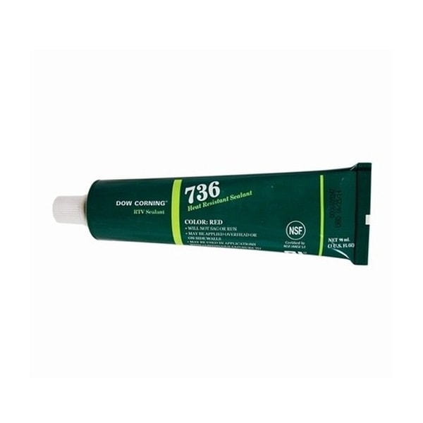 Dow Corning Specialty Purpose Silicone Sealant, Multipurpose, Tube, Paste - 736 3OZ / 90ML TUBE