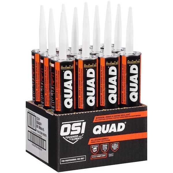 Loctite OSI Quad Gray Elastomeric Polymers Door/Siding/ Window Sealant 10 oz - 1637251