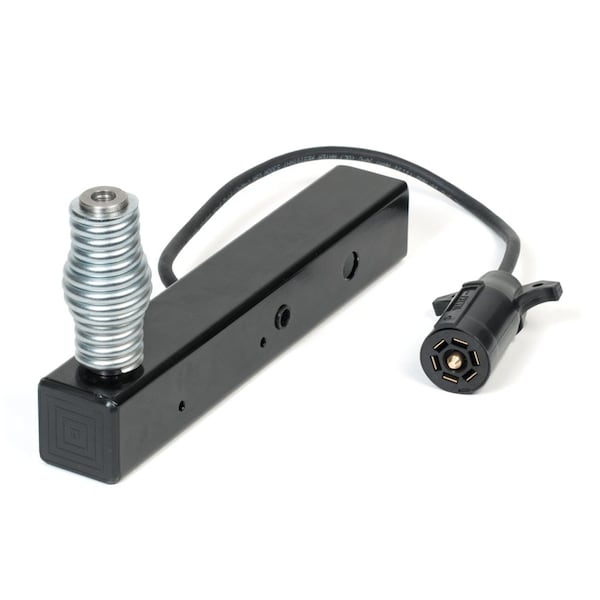 Safetywhips Warning Whip Mount, Black, Steel, 12.25 Length, 7 Way power plug connector - HM1S