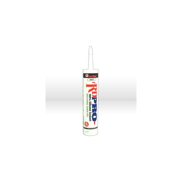 Red Devil Caulk, 10.1 oz, Cartridge, White, RTV Silicone Base - 08160I
