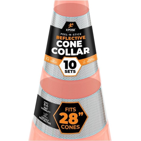 Xpose Safety Traffic Safety Cone, PVC, 28 in Height, 14 in Length, Orange - RC28-64-10-X-S