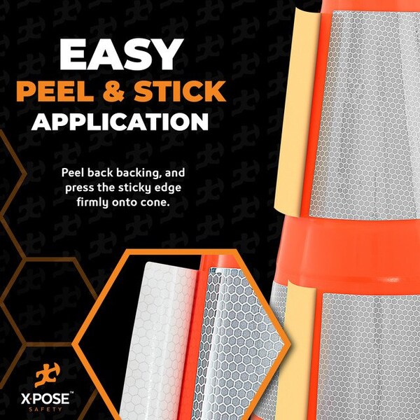 Xpose Safety Traffic Safety Cone, PVC, 28 in Height, 14 in Length, Orange - RC28-64-10-X-S