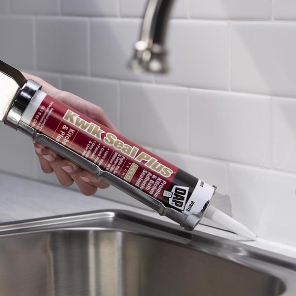 Dap DAP Kwik Seal Plus White Siliconized Latex Kitchen and Bath Sealant and Adhesive 10.1 oz - 7079818510