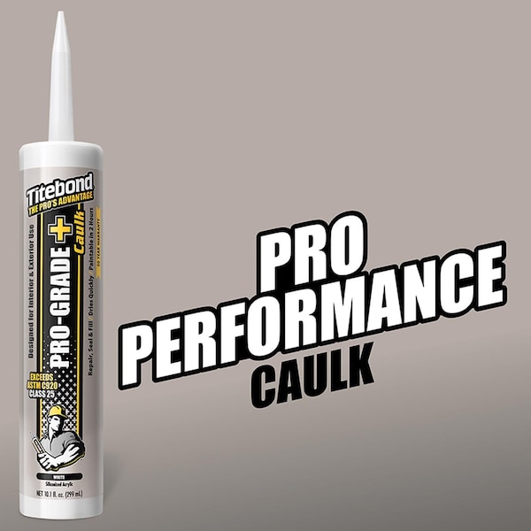 Titebond Titebond Pro-Grade Plus White Siliconized Acrylic Multipurpose Caulk 10.1 oz - 8401