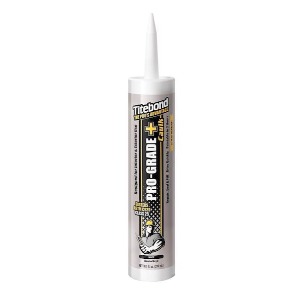 Titebond Titebond Pro-Grade Plus White Siliconized Acrylic Multipurpose Caulk 10.1 oz - 8401