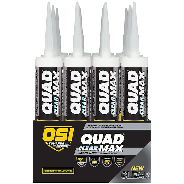 Osi OSI Quad Clear Polymer Window and Door Sealant 9 oz - 2445634