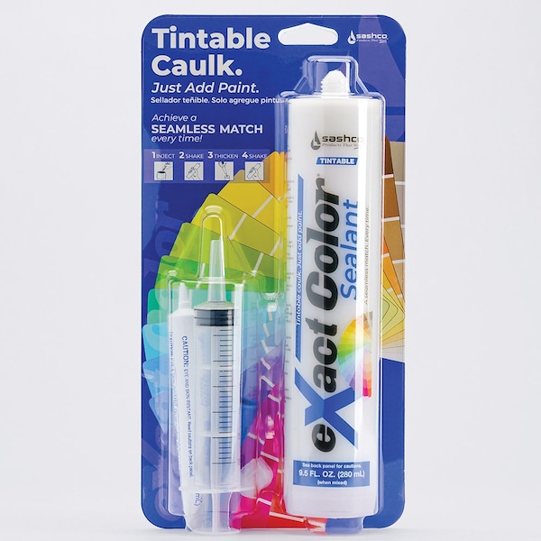 Exact Color 9.5 Oz Sashco High Performance Acrylic Latex Sealant, 6PK - 12005