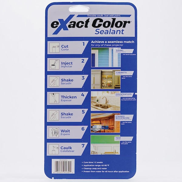 Exact Color 9.5 Oz Sashco High Performance Acrylic Latex Sealant, 6PK - 12005