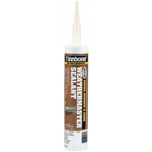 Titebond Polymer Sealant, 10 oz, Cartridge, Black, Polymer Base, WeatherMaster - 44031