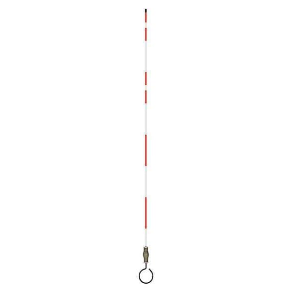 Zoro Select Hydrant Marker, 7 ft., Fiberglss, White/Red - 2673-00006