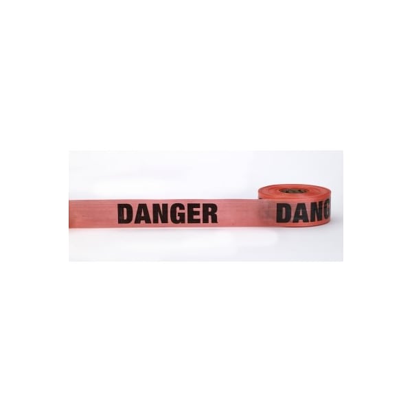 Mutual Industries 3X500 Reinforced Danger Tape, 8PK - 17776-79-3000