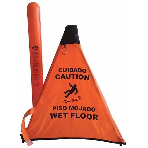 Hd Safety Store Wet Floor Cone, 18" w/Storage Tube, Orange - PC18-O