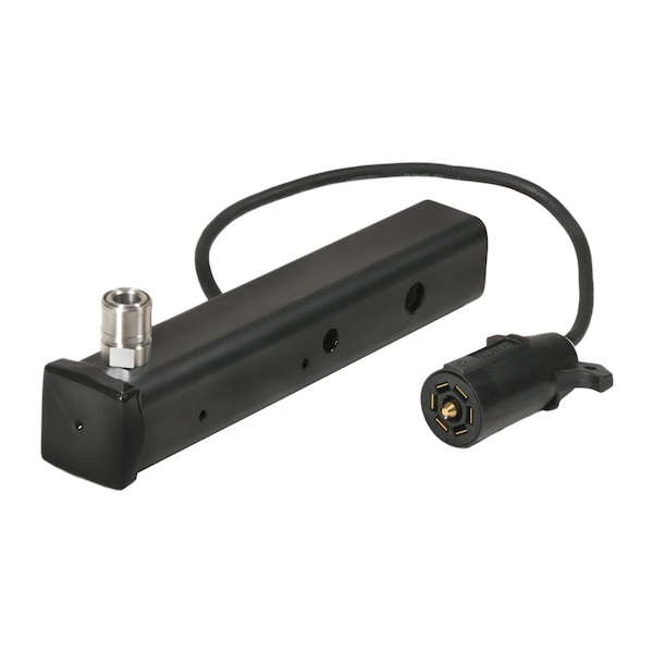 Safetywhips Warning Whip Mount, Black, Steel, 12.25 Length, 7 Way power plug connector - HMQD