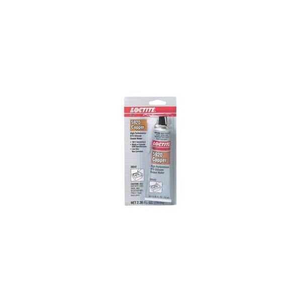 Loctite Silicone Sealant, 5920 COPPER RTV 70ML TB/CG - LOC30542