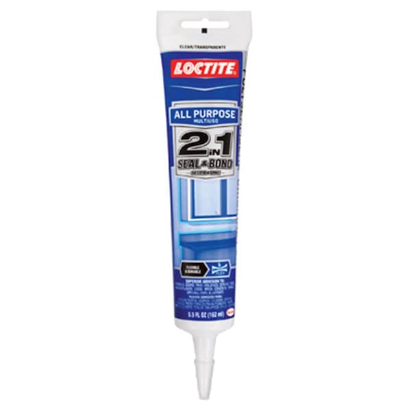 Henkel 1936521 5.5 oz., 2 In 1 All Purpose Adhesive Caulk, White - HE573398