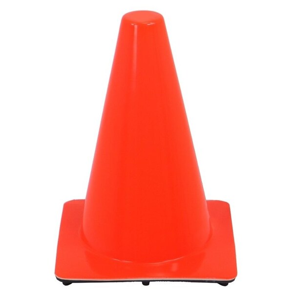 Msa Safety Safety Cone, 12 in H Cone, Orange Cone - 10073410
