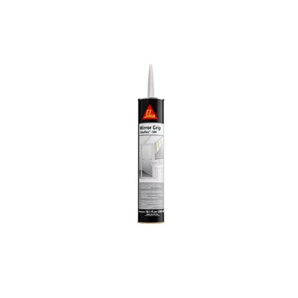 Sika Sikaflex 124 Mirror Grip Polyurethane Adhesive Gray 10.1oz Cartridge - 535259