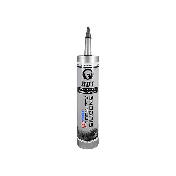Red Devil 100% RTV Aluminum Silicone Sealant, Size: 10.1 fl oz Cartr, Color: Silver/Gray - 08165I