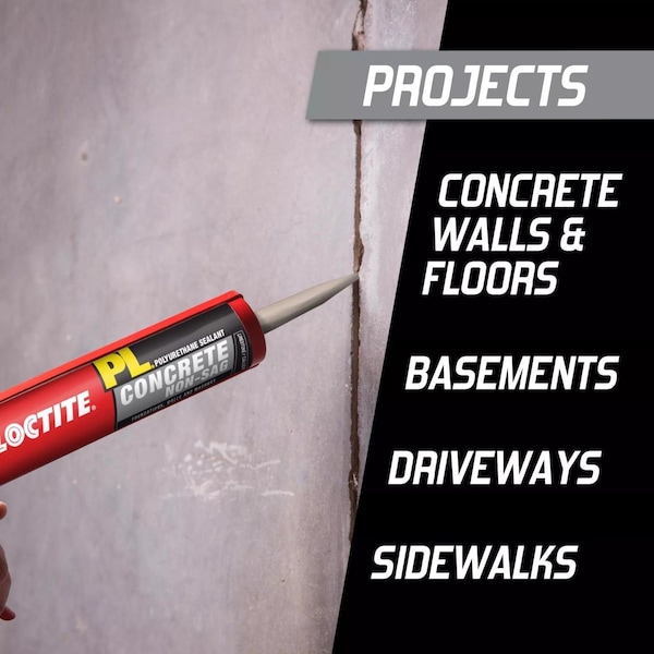 Pl Loctite PL Limestone Polyurethane Concrete and Masonry Filler and Sealant 10 oz - 1618522