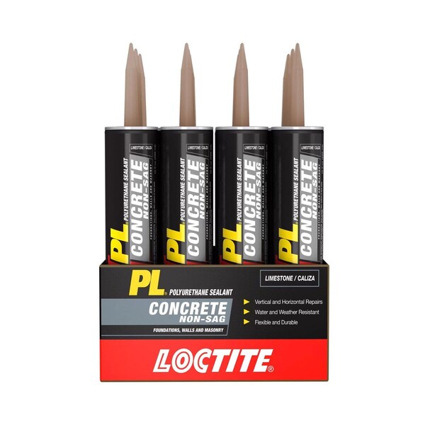 Pl Loctite PL Limestone Polyurethane Concrete and Masonry Filler and Sealant 10 oz - 1618522