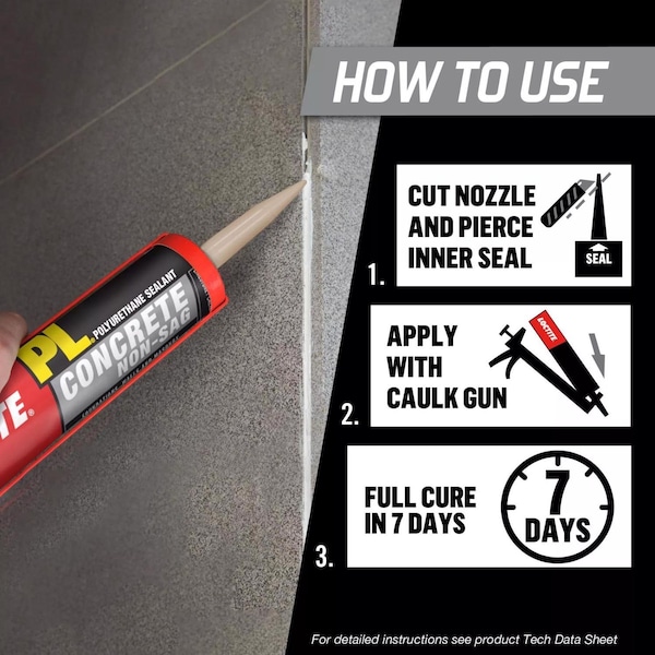 Pl Loctite PL Limestone Polyurethane Concrete and Masonry Filler and Sealant 10 oz - 1618522