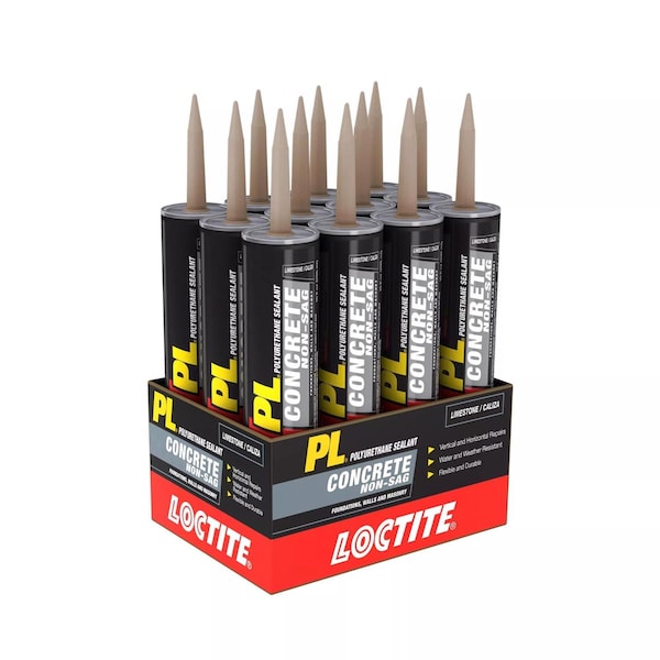 Pl Loctite PL Limestone Polyurethane Concrete and Masonry Filler and Sealant 10 oz - 1618522