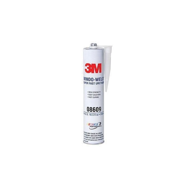 3M 3M Windo-Weld Super Fast Urethane, 08609, Black, 10.5 fl oz Cartridge, Tube - 7000028403
