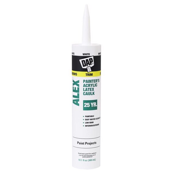 Dap DAP Alex White Acrylic Latex Painter's Caulk 10.1 oz - 7079818618