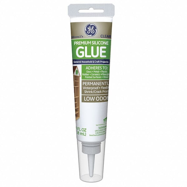 Silicone Ii GE Silicone 2 Medium Strength Silicone Clear Glue 2.8 oz - GE280