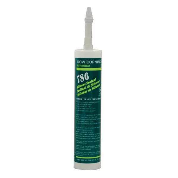 Dowsil Silicone Sealant, 10 oz, Cartridge, Translucent White, Silicone Base, 786 - 99179249