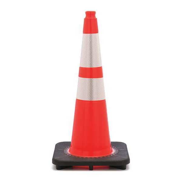 Jbc Revolution Traffic Cone, PVC, 28 in Height, 7 lb, Orange - RS70032SR3M64