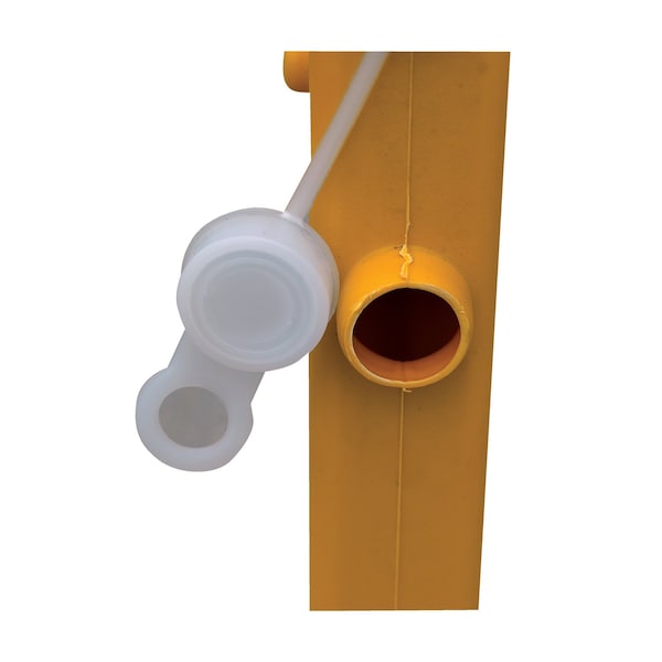 Vestil A-Frame Barricade, 44.5W x 19.5L x 31.75H, Plastic, 31.75 Height, 19.5 Length, 9, Yellow/Orange - AFB-44