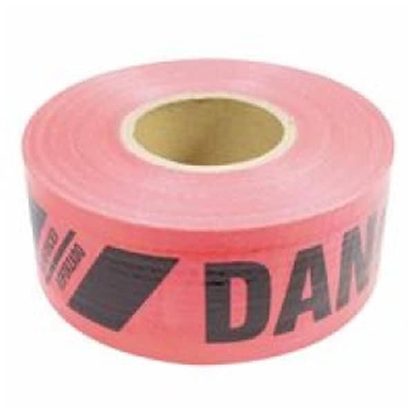 Presco 3 In. X 500 Ft. Reinforced Barricade Tape, Red - 764-SBR35XR174