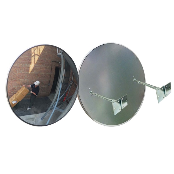 Se-Kure Outdoor Convex Gal.Metal Back 2 T Bkts - DCVO-30T-GB
