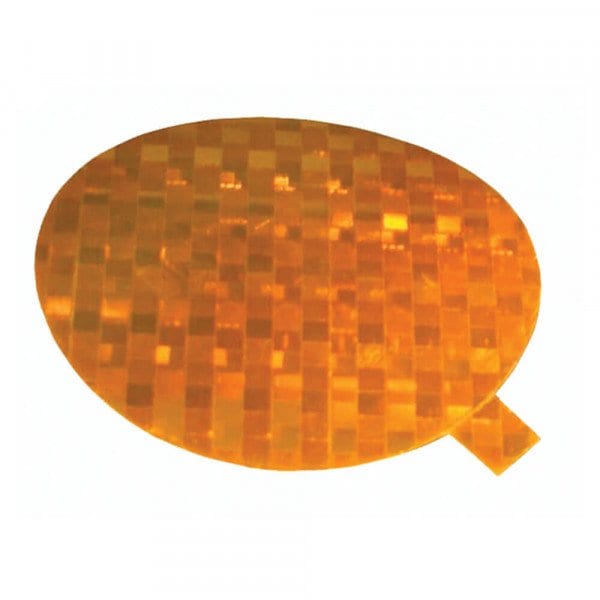 Grote Reflector, 3 In. Round, Yellow, Stick-On, Class A Tape - 41143